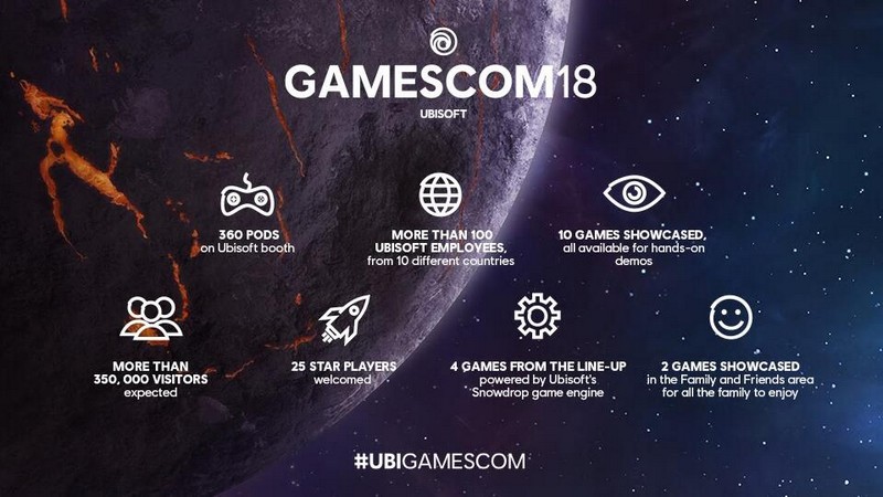 育碧公布2018年科隆展参展游戏阵容